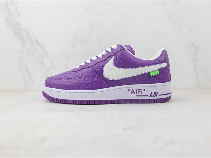 LV x Nike Air Force 1'07 LV8 Low "Purple/white/LV Monogram" - Image 1