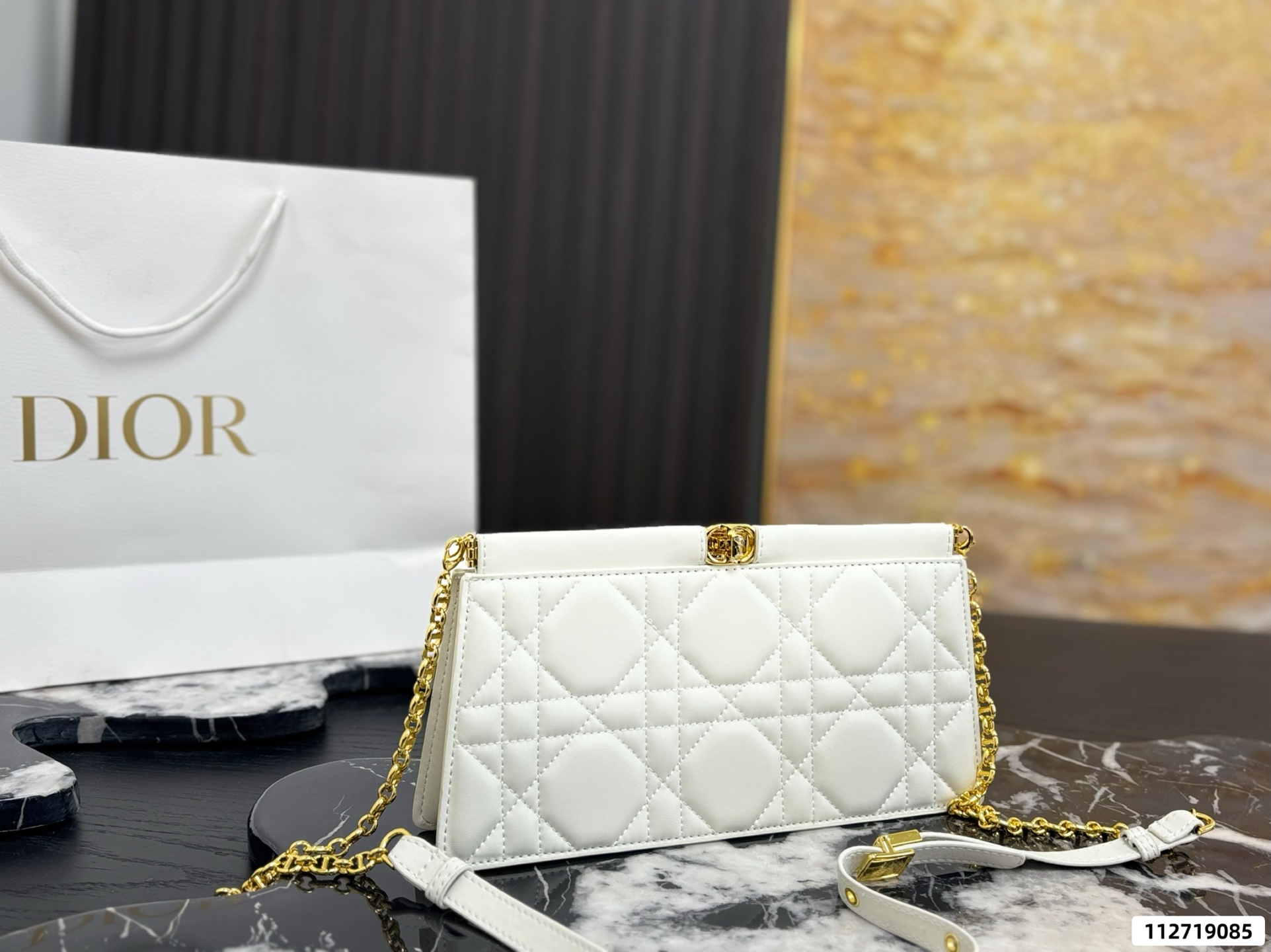 Dior Caro Chain Clutch - Image 1