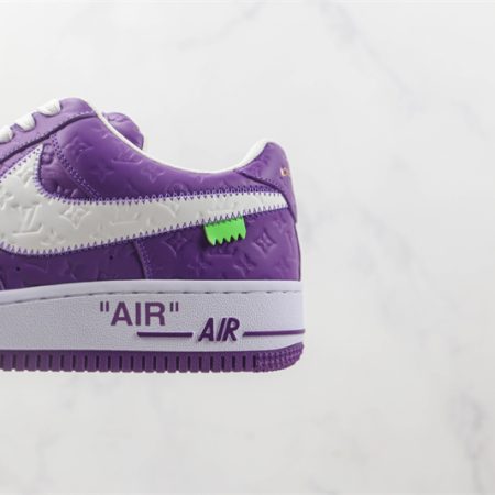 LV x Nike Air Force 1'07 LV8 Low "Purple/white/LV Monogram" - Image 5