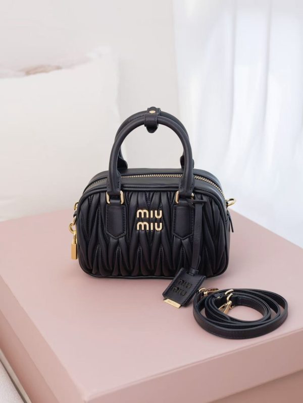 Miu Miu Arcadie Matelasse Nappa Leather Bag