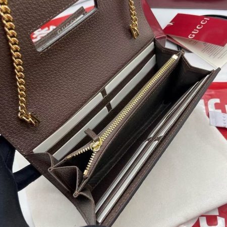 Gucci Ophidia Wallet on Chain in Beige - Image 7