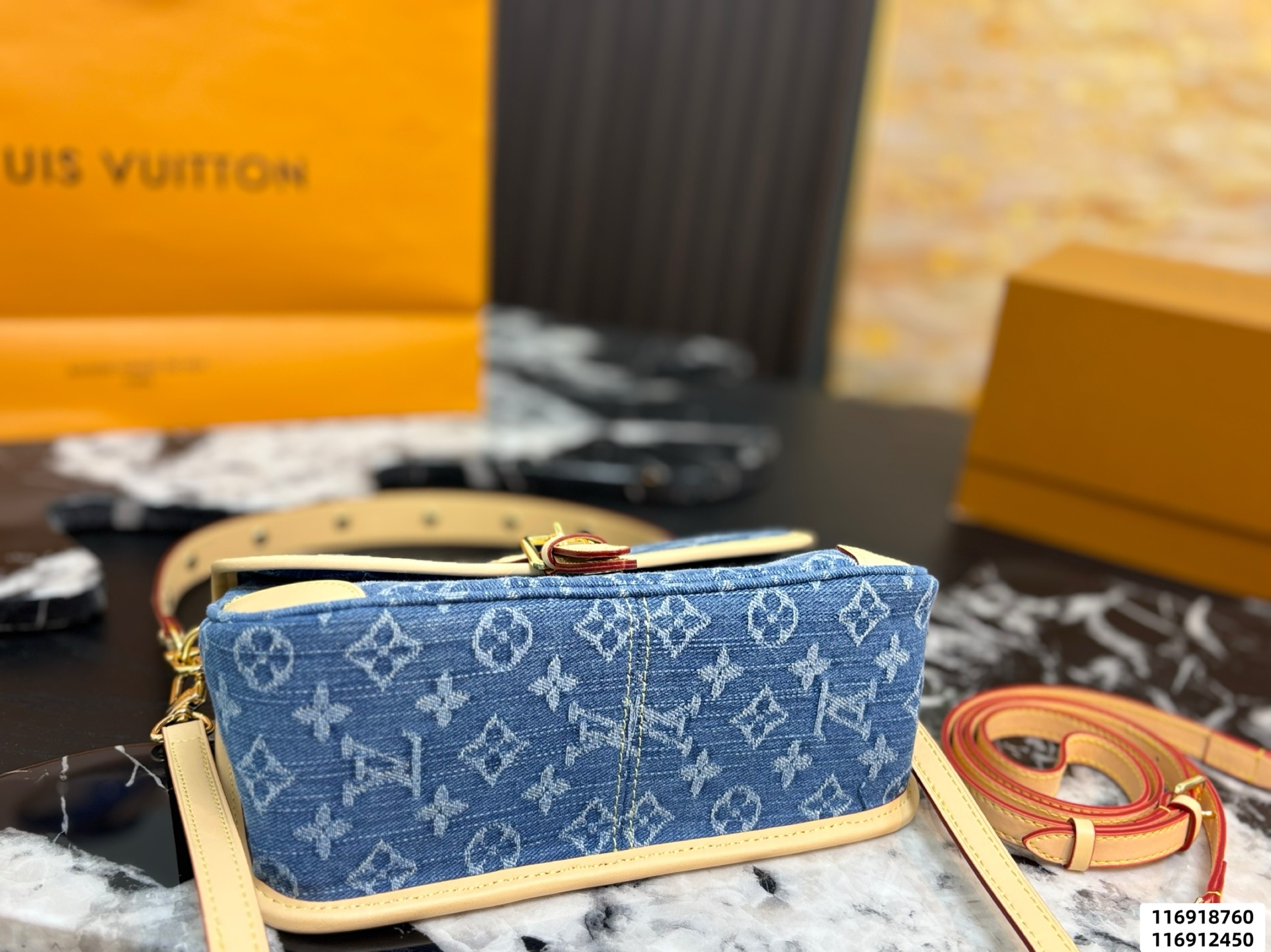 LV Diane Monogram Denim Bag - Image 7