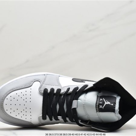 Jordan 1 Mid Light Smoke Grey 554724-092 - Image 2