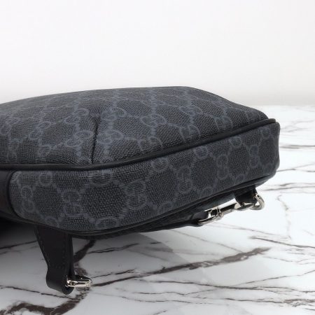 Gucci GG Black Small Slingbag in black GG Supreme - Image 7