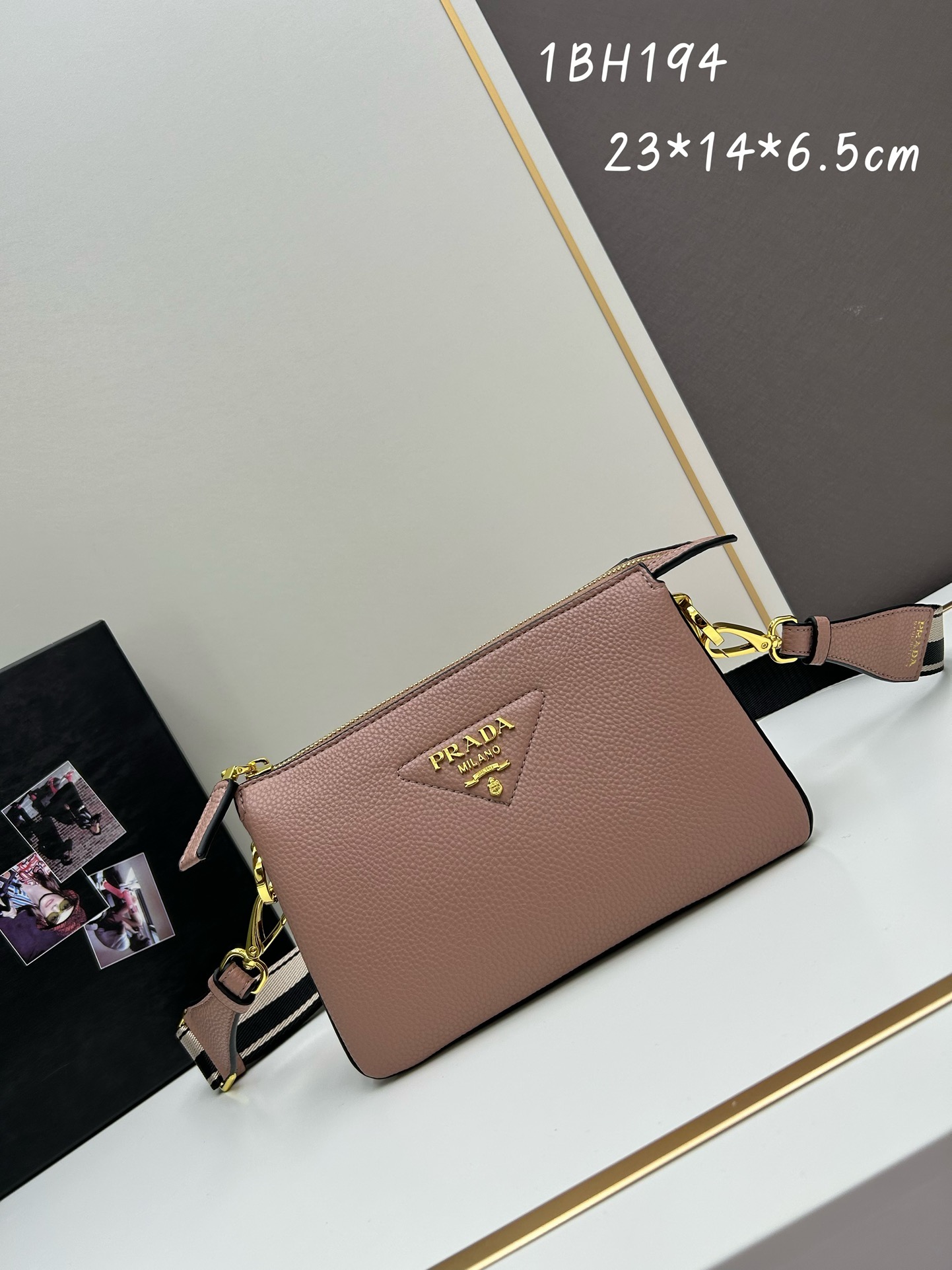 Prada black leather tote Bag - Image 6