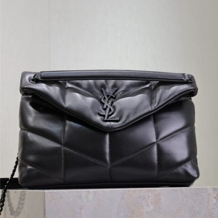 YSL Loulou Puffer Bag with Black Hardware S/M/L - Image 4