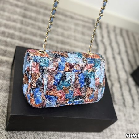 Chanel Sequined CF Chain Bag - Image 3