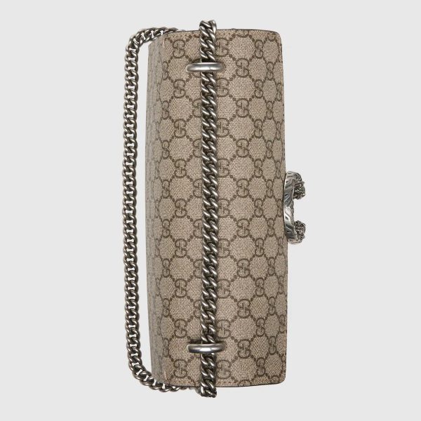 Gucci Dionysus GG Supreme Small Shoulder Bag With Beige