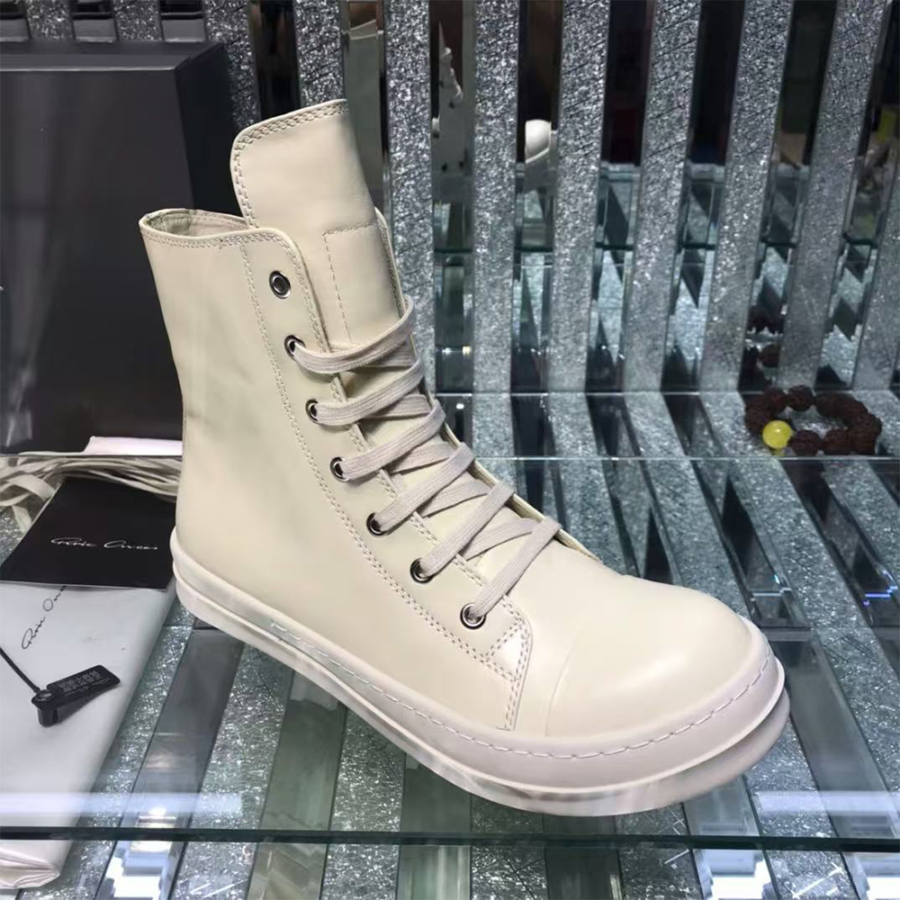 Rick Owens Drkshdw High-Top Leather Sneakers - Image 2