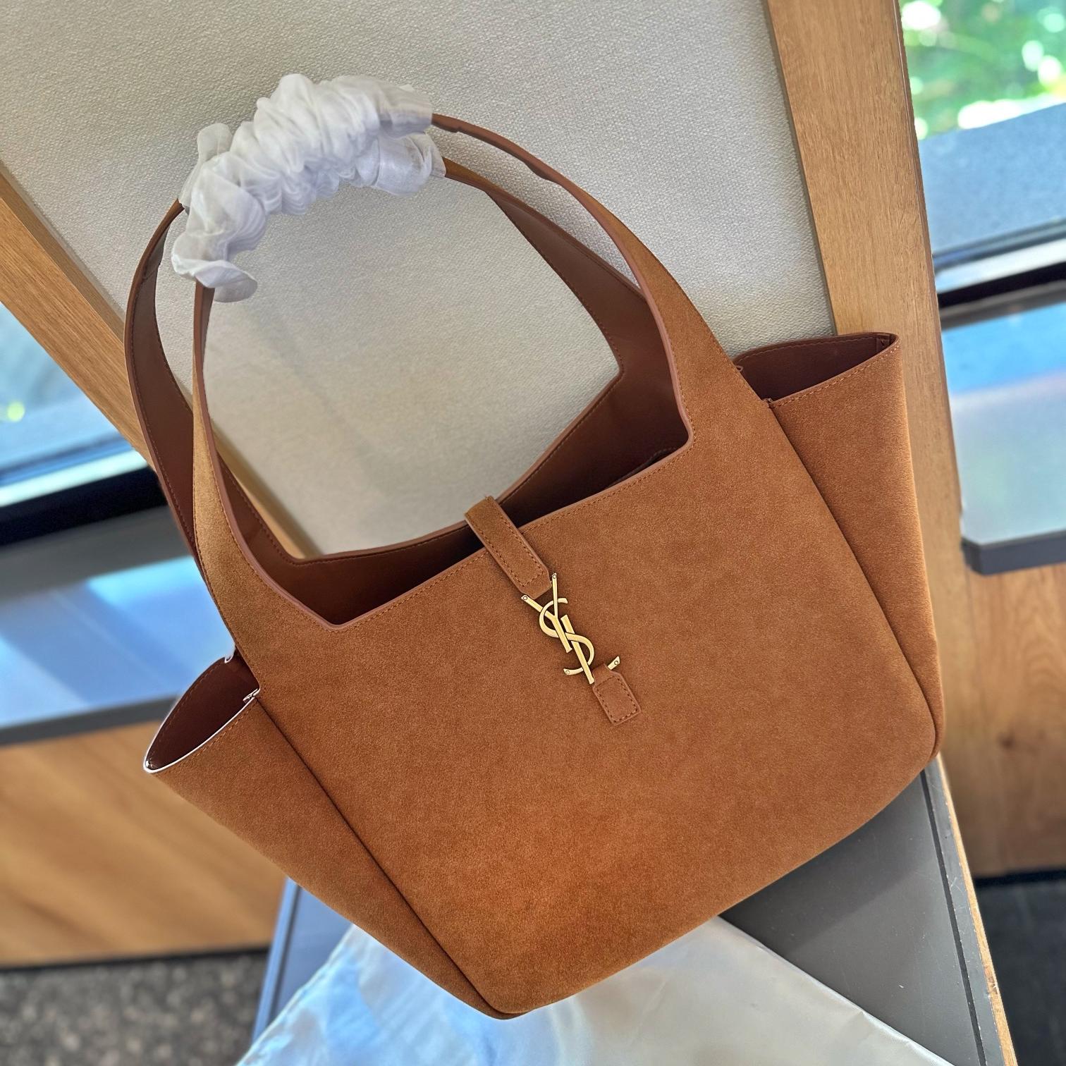 Saint Laurent YSl Le 5 A 7 Bea suede tote bag - Image 2