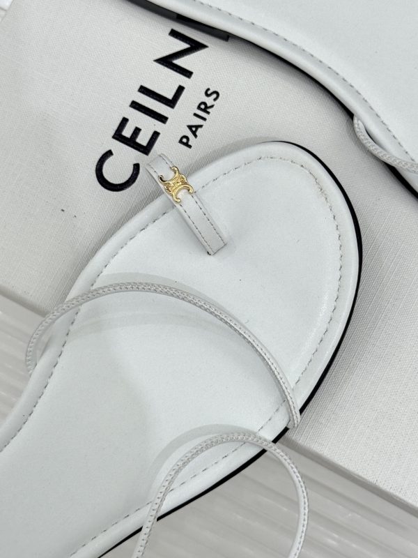 Celine Open-Toe Flat Sandals