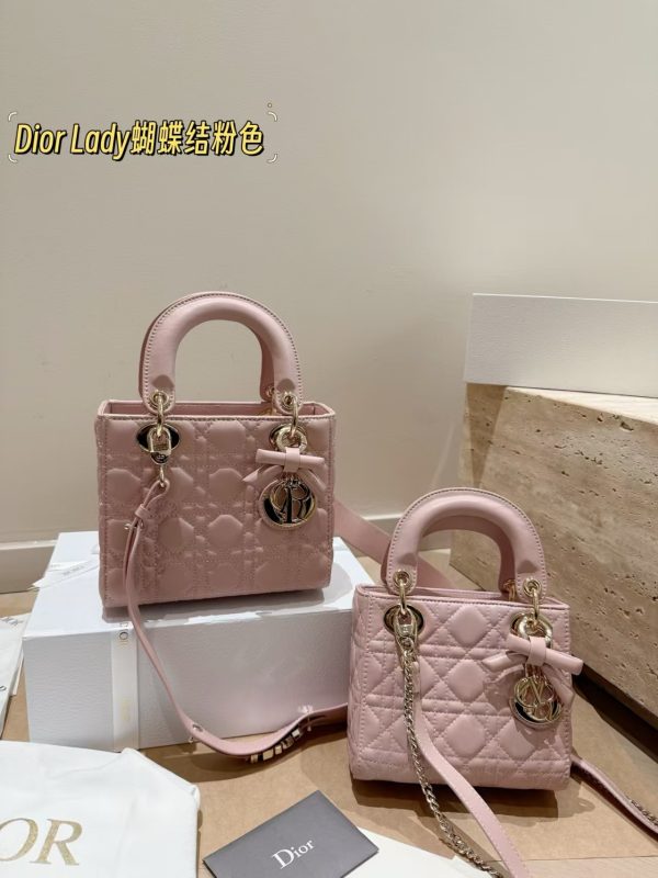 Dior Small & Micro Lady Dior My ABC Dior Bag with bow