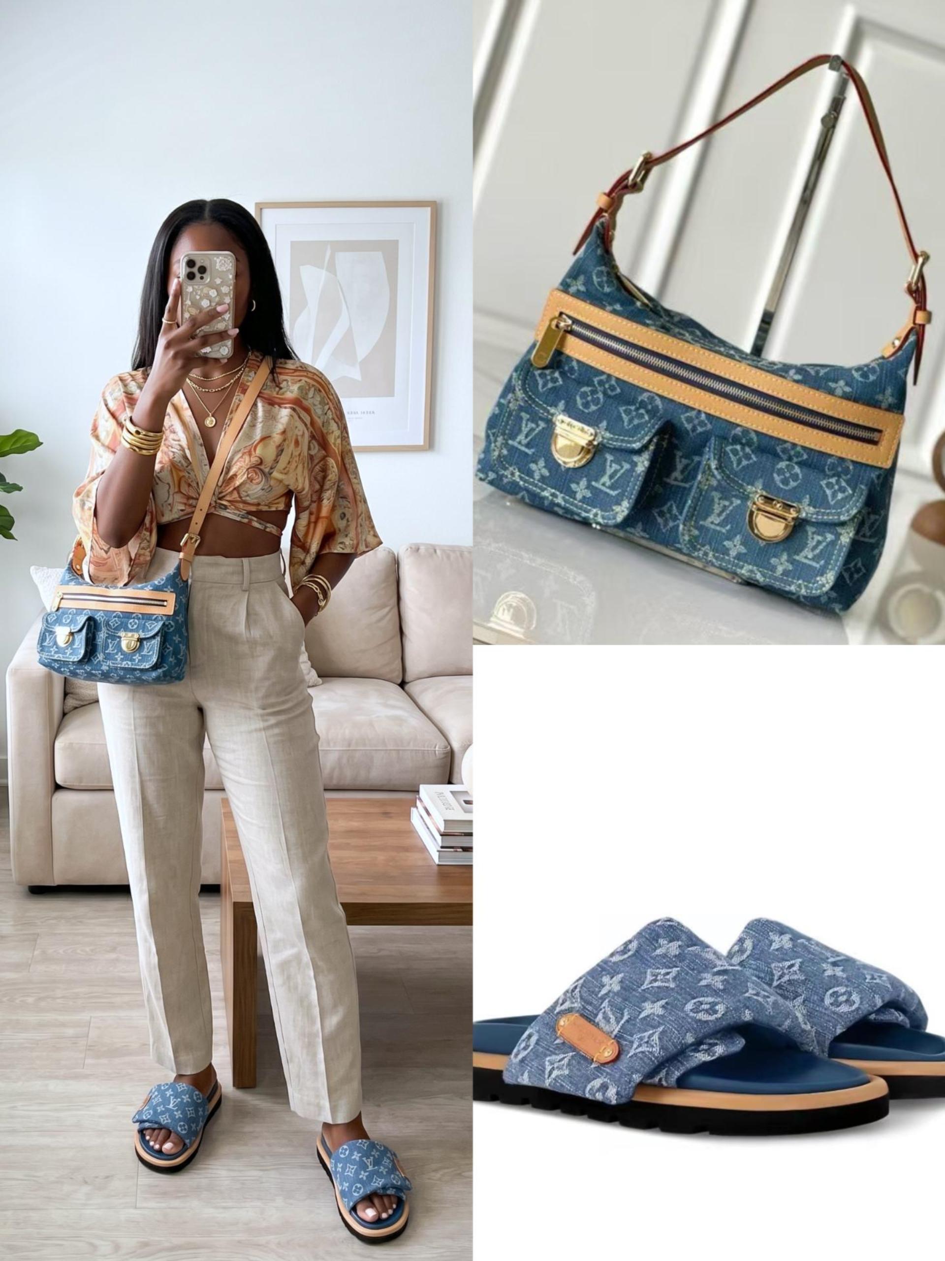 LV Shoes & Bag Set - Image 1