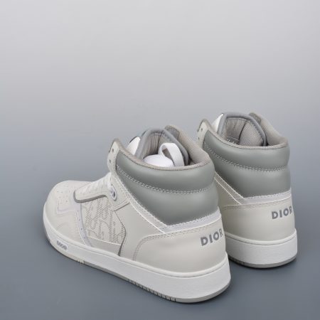 Dior B27 Sneakers High-Top White Gray (AAA High Quality Version) - Image 3