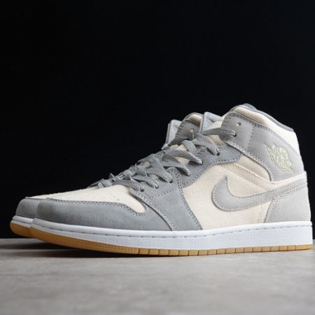 Jordan 1 Mid SE Coconut Milk Particle Grey DN4281-100 - Image 6