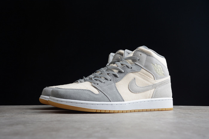 Jordan 1 Mid SE Coconut Milk Particle Grey DN4281-100 - Image 6