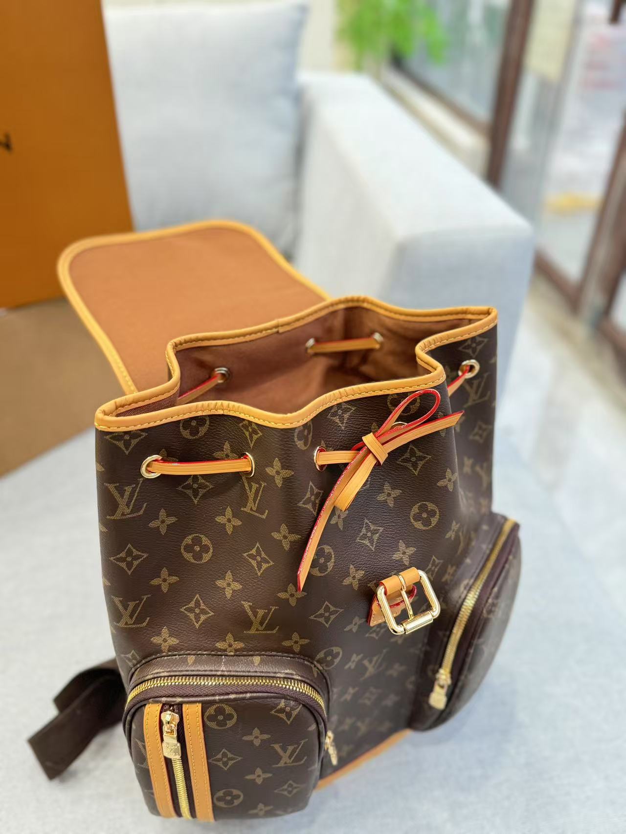 LV Bosphore Monogram Canvas Backpack - Image 4