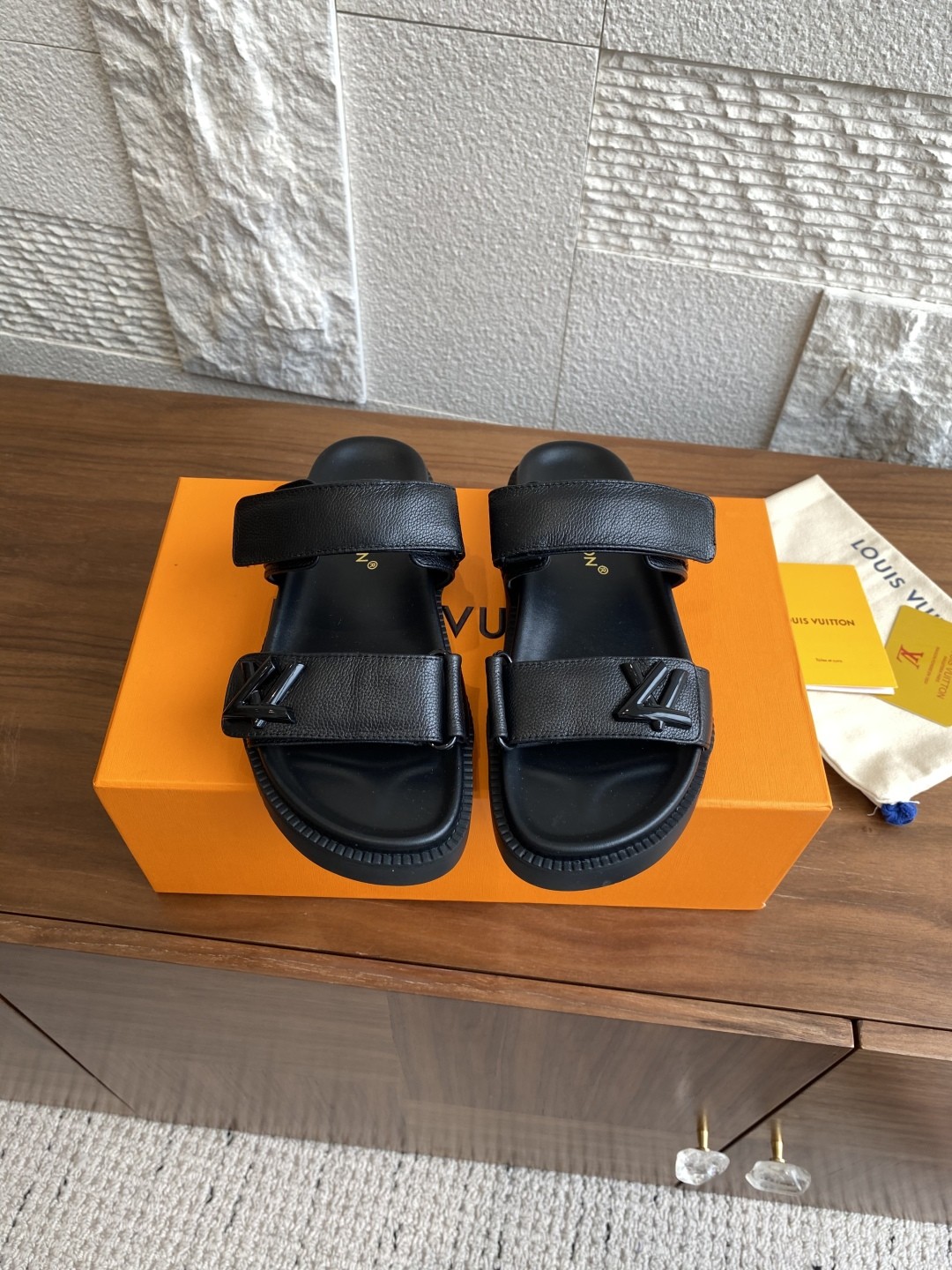 LV Sunset Flat Comfort Sandals in Monogram Canvas - Image 4