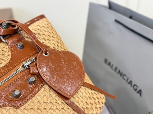 Balenciaga Straw Tote Bag