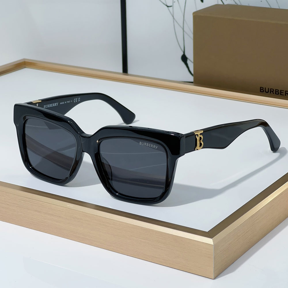 Buberry  Mirror leg Logo Sunglasses Top quality - Image 6