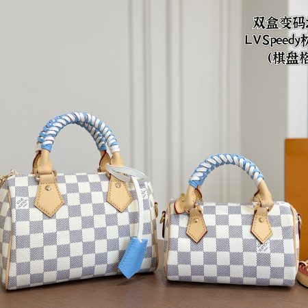 LV Speedy Pillow Bag (Checkered) - Image 2