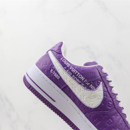 LV x Nike Air Force 1'07 LV8 Low "Purple/white/LV Monogram" - Image 3