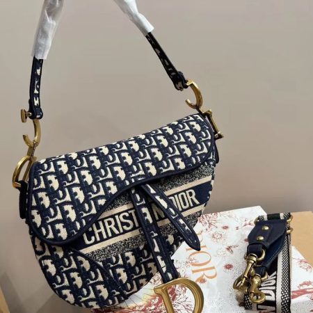 Dior Saddle Bag Oblique Embroidered - Image 3