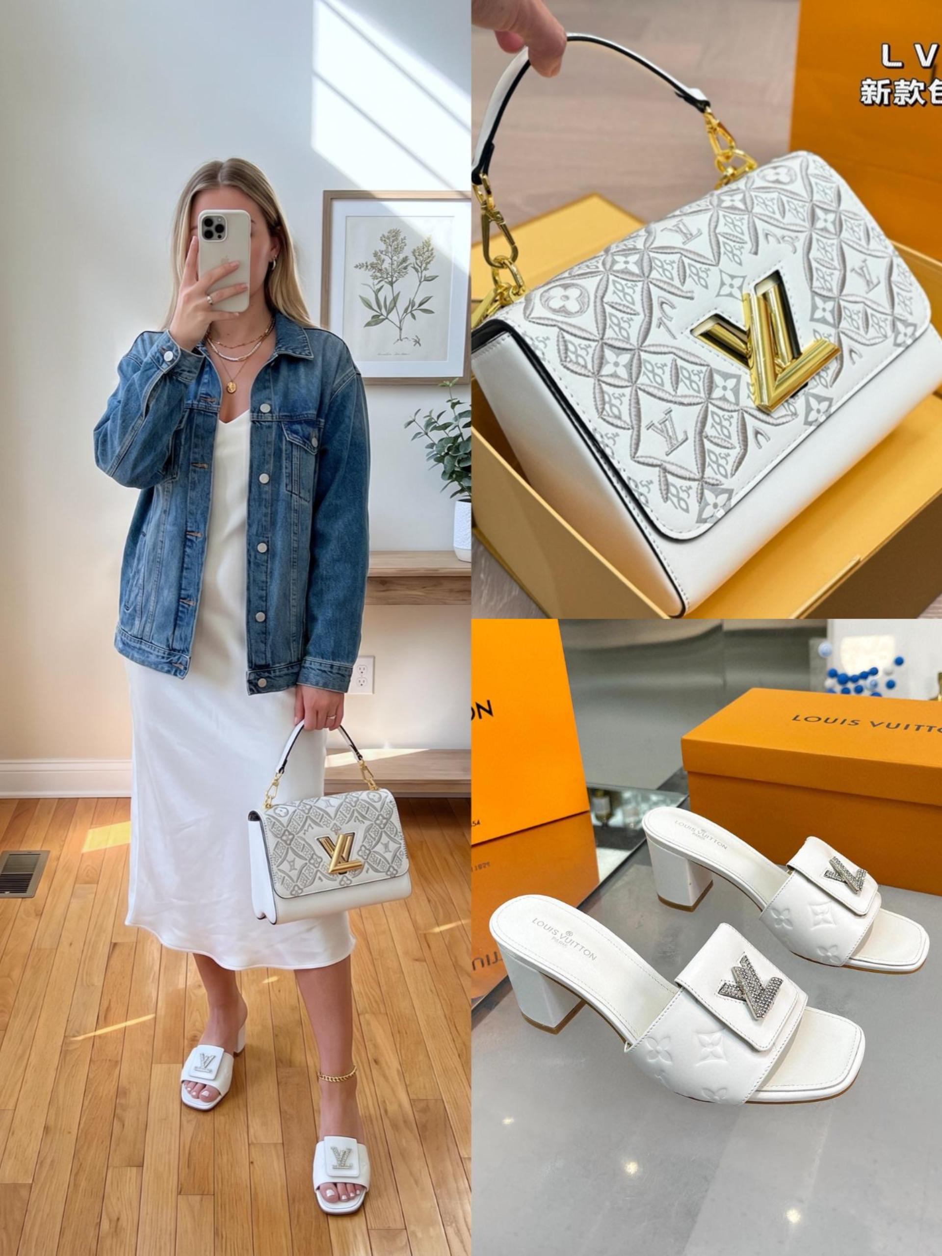 LV Shoes & Bag Set - Image 1