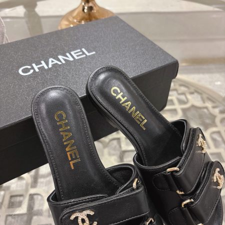 CHANEL CC Spring Flat Sandals - Image 14