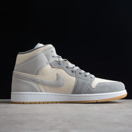 Jordan 1 Mid SE Coconut Milk Particle Grey DN4281-100 - Image 7
