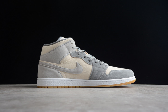 Jordan 1 Mid SE Coconut Milk Particle Grey DN4281-100 - Image 7