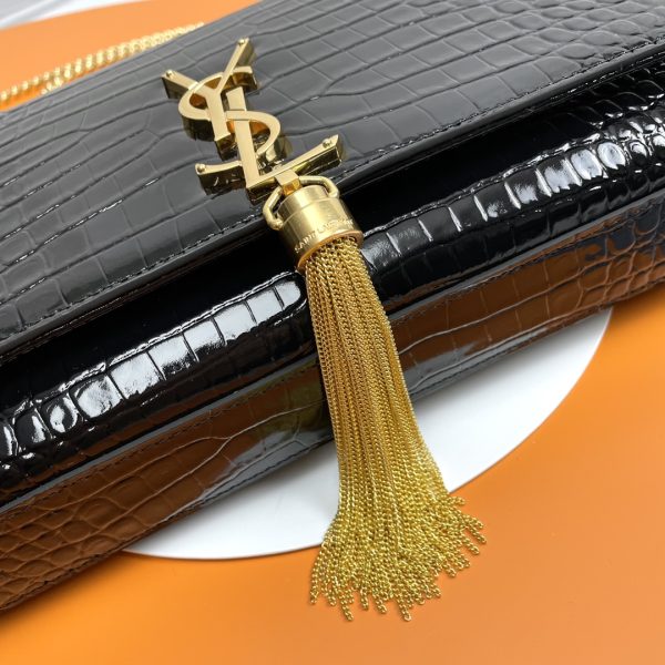 YSL Kate 24cm Crocodile Pattern Bag - 10A
