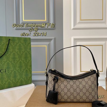 Gucci GG Emblem Small Shoulder Bag - Image 2