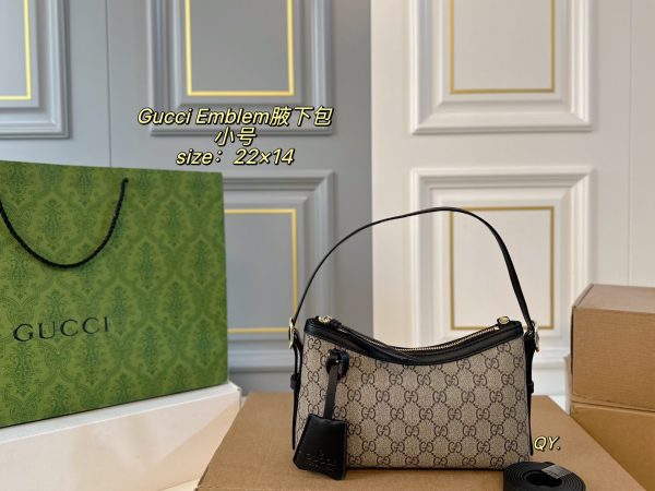 Gucci GG Emblem Small Shoulder Bag