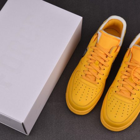 NIKE AIR FORCE 1 LOW OFF-WHITE UNIVERSITY GOLD METALLIC SILVER DD1876-700 - Image 15