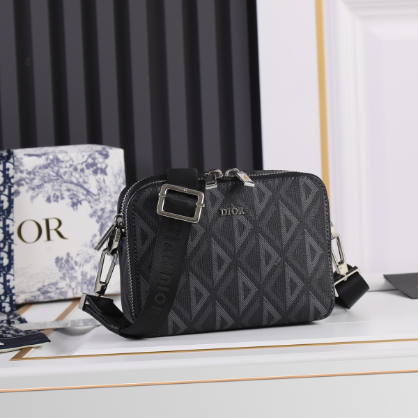 DIOR Oblique Classic Embroidery Crossbody Bag