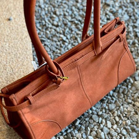 Prada Suede Tote Bag Soft-lux Handbag - Image 7
