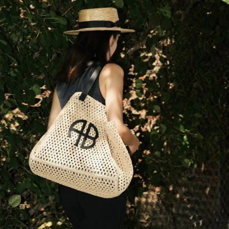 Anine Bing Straw Tote Bag - Image 2