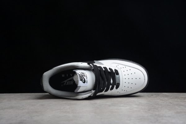 Nike Air Force 1 Low White Dark Grey Black Shoes 553689-609