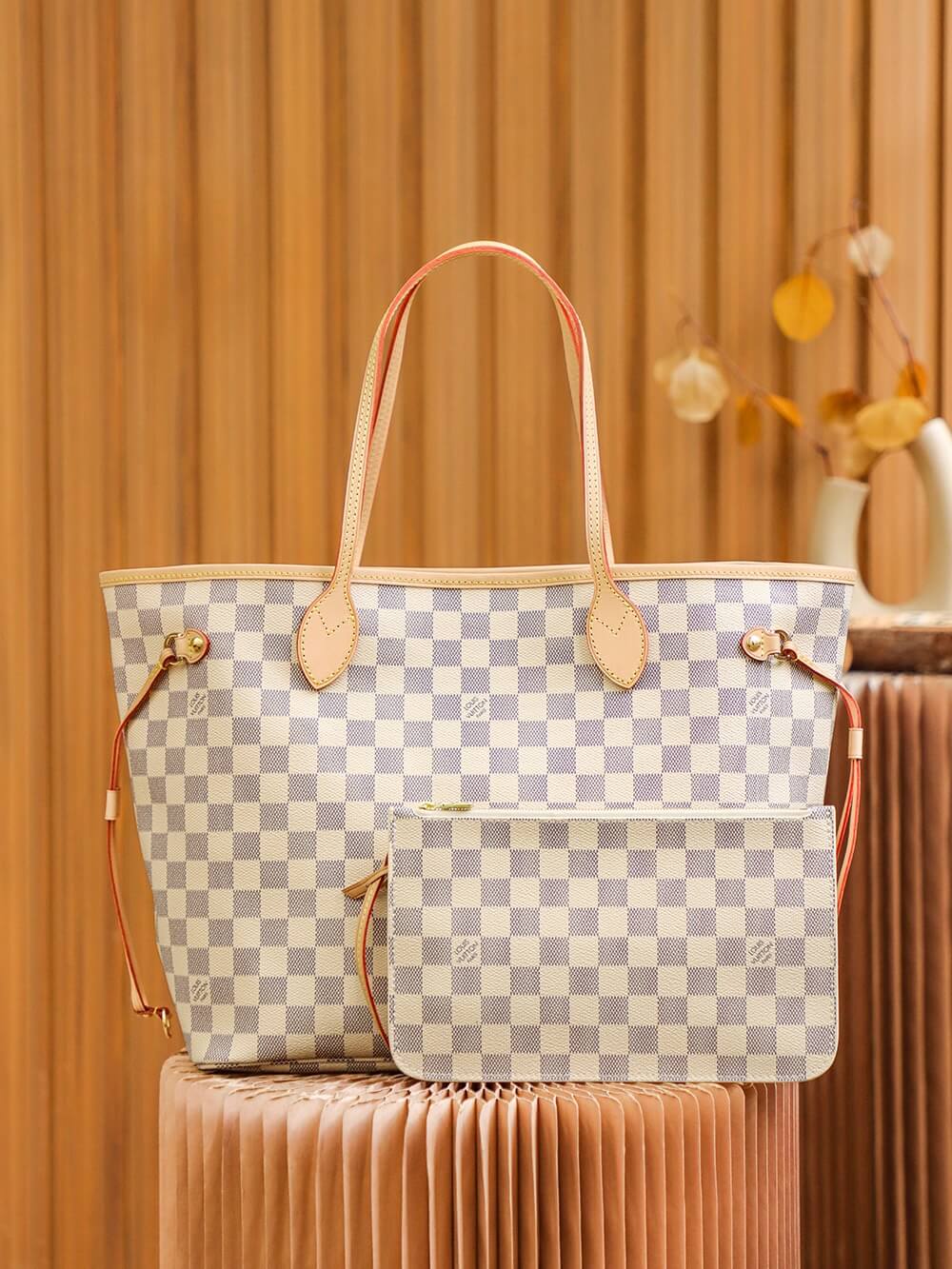 LV Neverfull MM Bag Mirror Version - Image 9