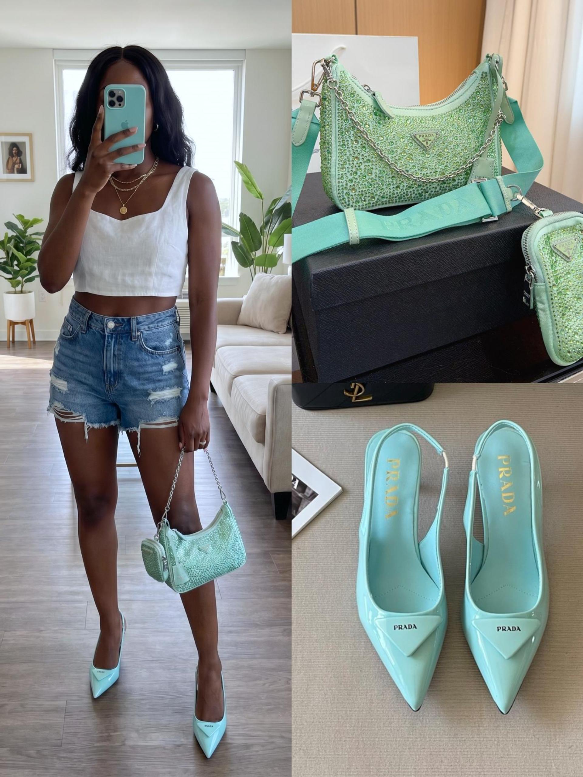 Prada Shoes & Bag Set - Image 1