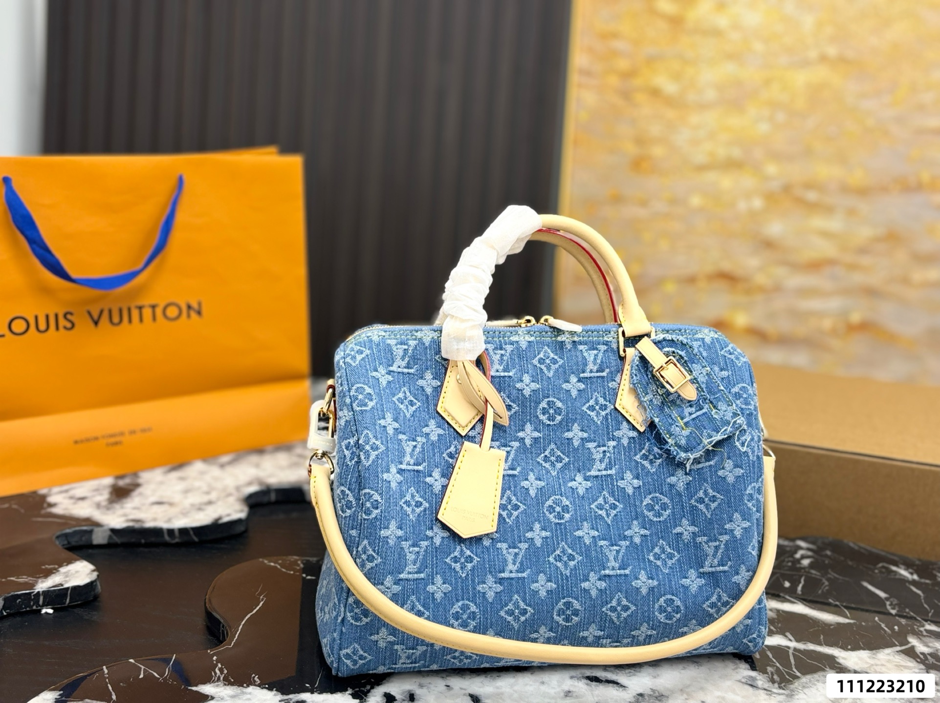 LV Speedy Soft 30 Pillow Case - Image 1