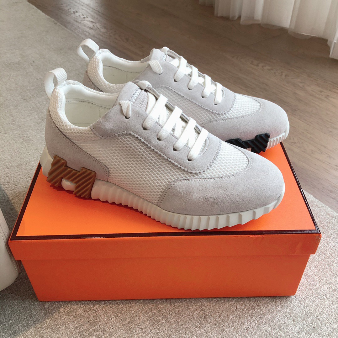 Hermes-trainers 2024 giga Leather low trainers - Image 4