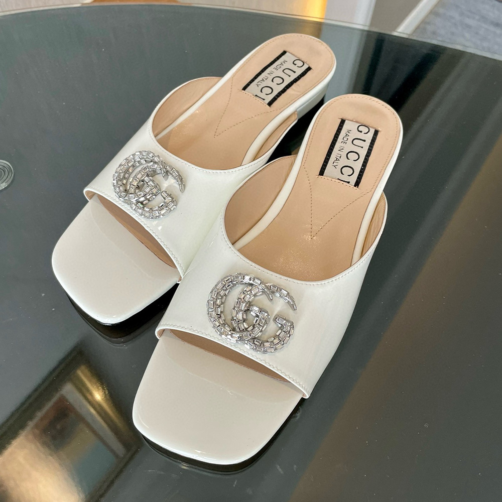 Gucci Leather Sandals  Slide Sandal - Image 7