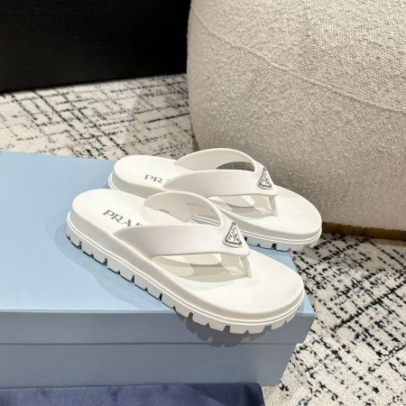 Prada Rubber Thong Sandals - Image 3