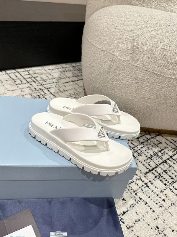 Prada Rubber Thong Sandals