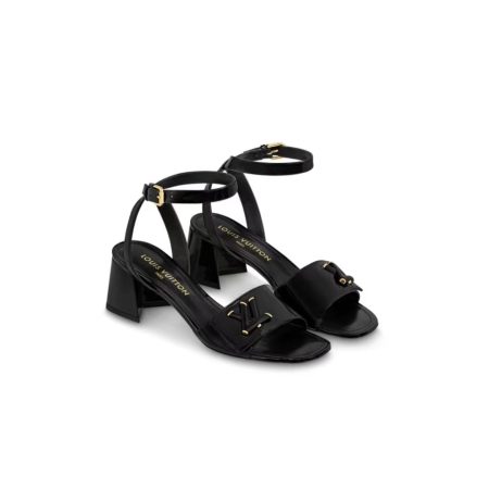 LV Patent Leather Thick And Cool Slide Sandal