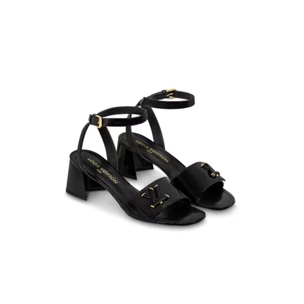 LV Patent Leather Thick And Cool Slide Sandal
