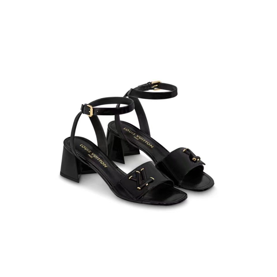 LV Patent Leather Thick And Cool Slide Sandal - Image 1