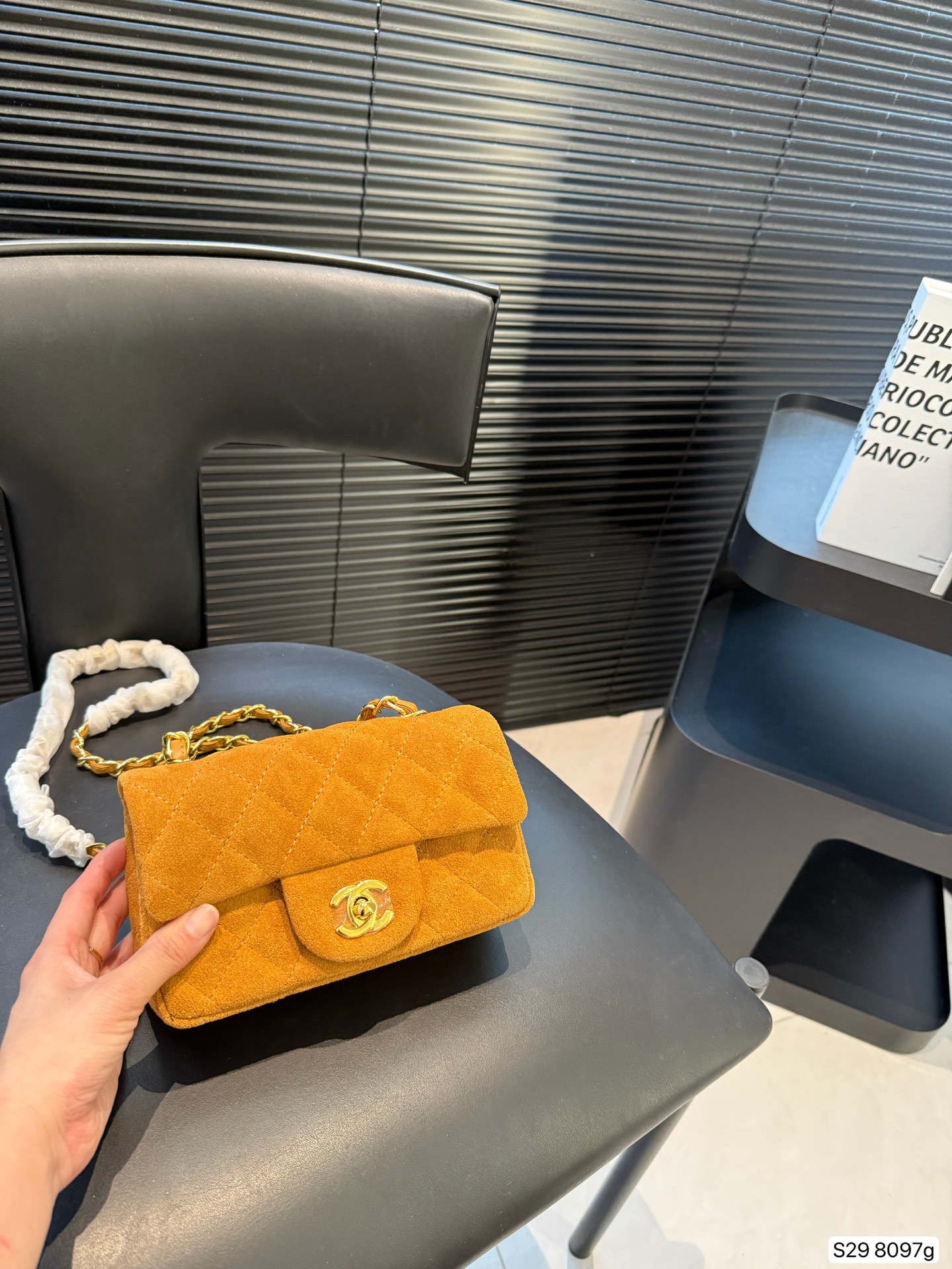 Chanel CF Suede Bag - Image 2